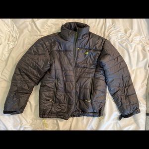 New Balance dark gray medium puffer coat